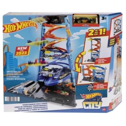 Hot Wheels City Wyścigowa wieża z transformacją - Mattel