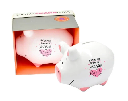 Skarbonka mała świnka Zbieramy kasę - Kukartka