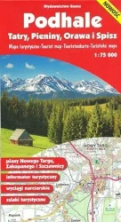 Podhale. Tatry, Pieniny, Orawa i Spisz. Mapa turystyczna 1:75 000 wyd. 3 - Opracowanie zbiorowe