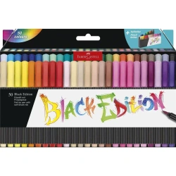 Pisaki z końcówką pędzelkową 50 kolorów - Faber Castell