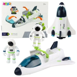 Statek kosmiczny z astronautami światło dżwięk - Leantoys