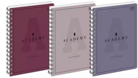 Kołozeszyt A5/100K kratka Academy (5szt) - INTERDRUK