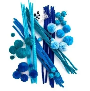 Zestaw kreatywny startowy niebieski 80szt - Dalprint dpCraft