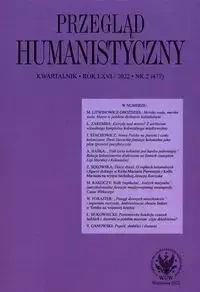 Przegląd Humanistyczny 2/2022 (477) - Maciej Mróz