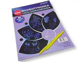 Wydrapywanka hologramowa A4 niebieska - Penword