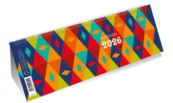 Kalendarz 2026 poziomy ze spiralką wzory - Michalczyk i Prokop