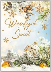 Karnet Boże Narodzenie - Trend