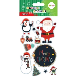 Naklejki Merry Xmas 10x20cm HAPPY COLOR - GDD