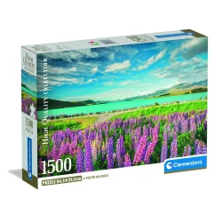 Puzzle 1500 Lupins At Lake Tekapo - Clementoni