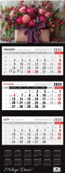 Kalendarz 2026 trójdzielny premium flower box - Pan Kalendarzyk