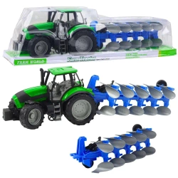 Traktor rolniczy z pługiem - Leantoys