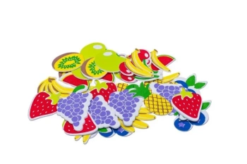 Naklejki z pianki owoce 40szt - Brewis