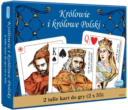 Karty 2 x 55 Królowie i królowe Polski - Opracowanie zbiorowe