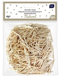 Patyczki do prac plastycznych 42x2mm 800szt - INTERDRUK