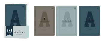 Zeszyt A5/60K linia Academy Hybrid Carbon 3szt - INTERDRUK