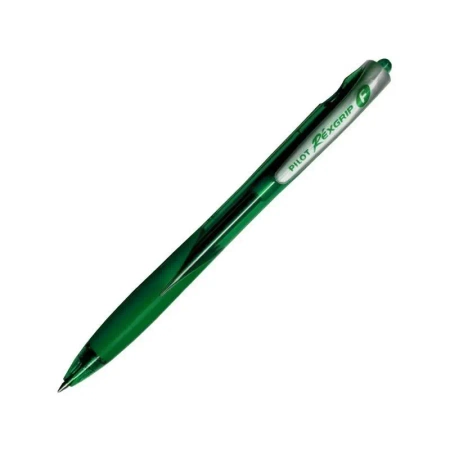 Długopis Pilot REXGRIP F. Wkład olejowy. Zielony