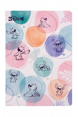 Disney Fashion. Zeszyt A5 60 kartek, kratka. Pastel Stitch 1 - Patio