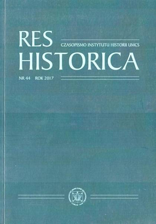 Res Historica T.44 - praca zbiorowa