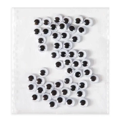 Samoprzylepne ruchome oczka 6mm 50szt - Dalprint dpCraft