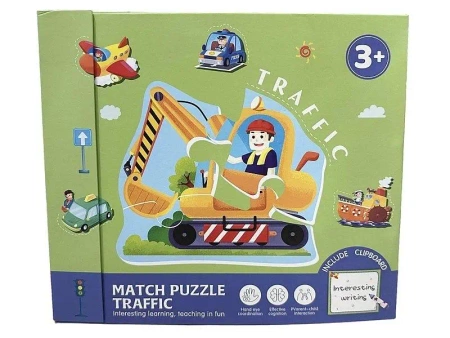 Puzzle i tablica suchościeralna z długopisem - ADAR