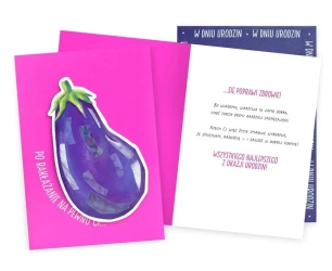 Karnet B6 Uniwersalny bakłażan - Kukartka