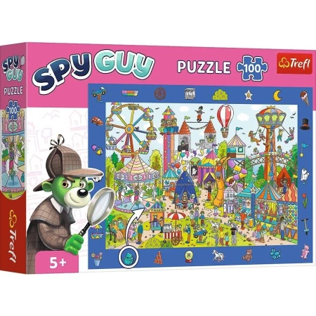 Puzzle100 Obserwacyjne - Spy Guy Miasteczko TREFL