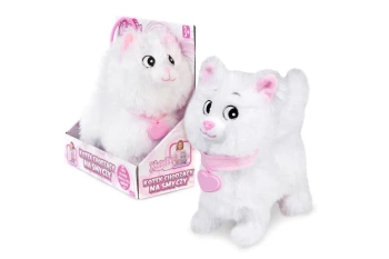 Kotek chodzący Natalia na smyczy biały - Artyk