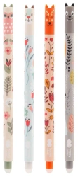 Długopis wymazywalny Uszaki Floral Art (12szt) - GDD