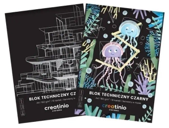 Blok techniczny czarny A4/10K Creatino (10szt) - Top 2000