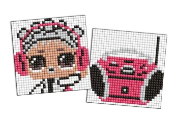 Diamentowa mozaika na magnes - LOL Boombox 9x9cm - Ideyka