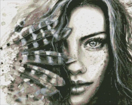 Diamentowa mozaika - Wyrazisty wygląd 40x50cm - Ideyka