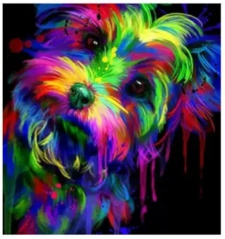 Diamentowa Mozaika Piesek kolorowy NO-1006294 - Norimpex