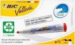 Marker Velleda Eco okrągły czerwony (12szt) - BIC