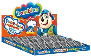 Temperówka pojedyncza metalowa (24szt) BAMBINO - ST-MAJEWSKI