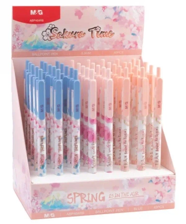 Display Długopis automatyczny Sakura Spring niebieski MG display 40 szt. - M&G