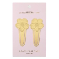 Zakładki do książek metalowe Fleurs 2szt - Designworks Ink