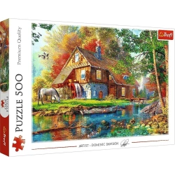 Puzzle 500 Chatka nad rzeką TREFL - INTERDRUK
