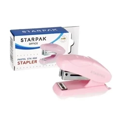Zszywacz mini STK-300 pastel różowy - STARPAK
