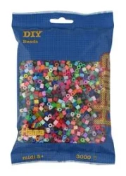 Hama Midi Koraliki w woreczku 3000 kolorowe