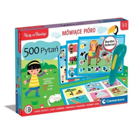 Uczę się bawiąc. Mówiące Pióro 500 pytań - Clementoni