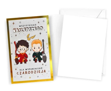 Karnet urodziny Harry Potter - Kukartka