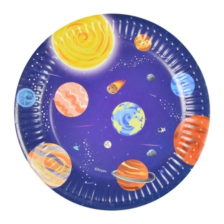Talerze papierowe Galaxy 18cm 8szt - Arpex