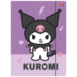 Teczka z gumką A4 300 g/m2. Kuromi Pink