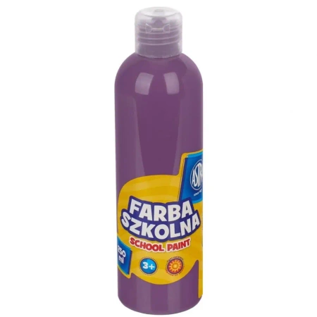 Farba szkolna naturalna tempera Astra 250 ml śliwkowa - ASTRA art-pap