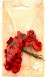 Różyczki papierowe 12szt czerwone - Galeria Hobby