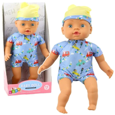 Lalka bobas niebieskie ubranko 31cm - Leantoys
