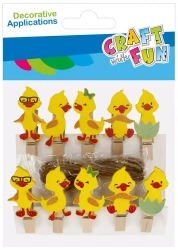 Ozdoba dekoracyjna Drew Spinacz Kurczacz 10szt Cf 12/144