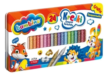 Kredki 24 kolory + temperówka BAMBINO - ST-MAJEWSKI