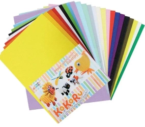 Tektura falista A4 48 arkuszy mix - Alfa Pastello