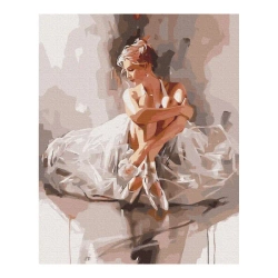 Malowanie po numerach BRUSHME 40x50cm Balerina w obłoku czułości